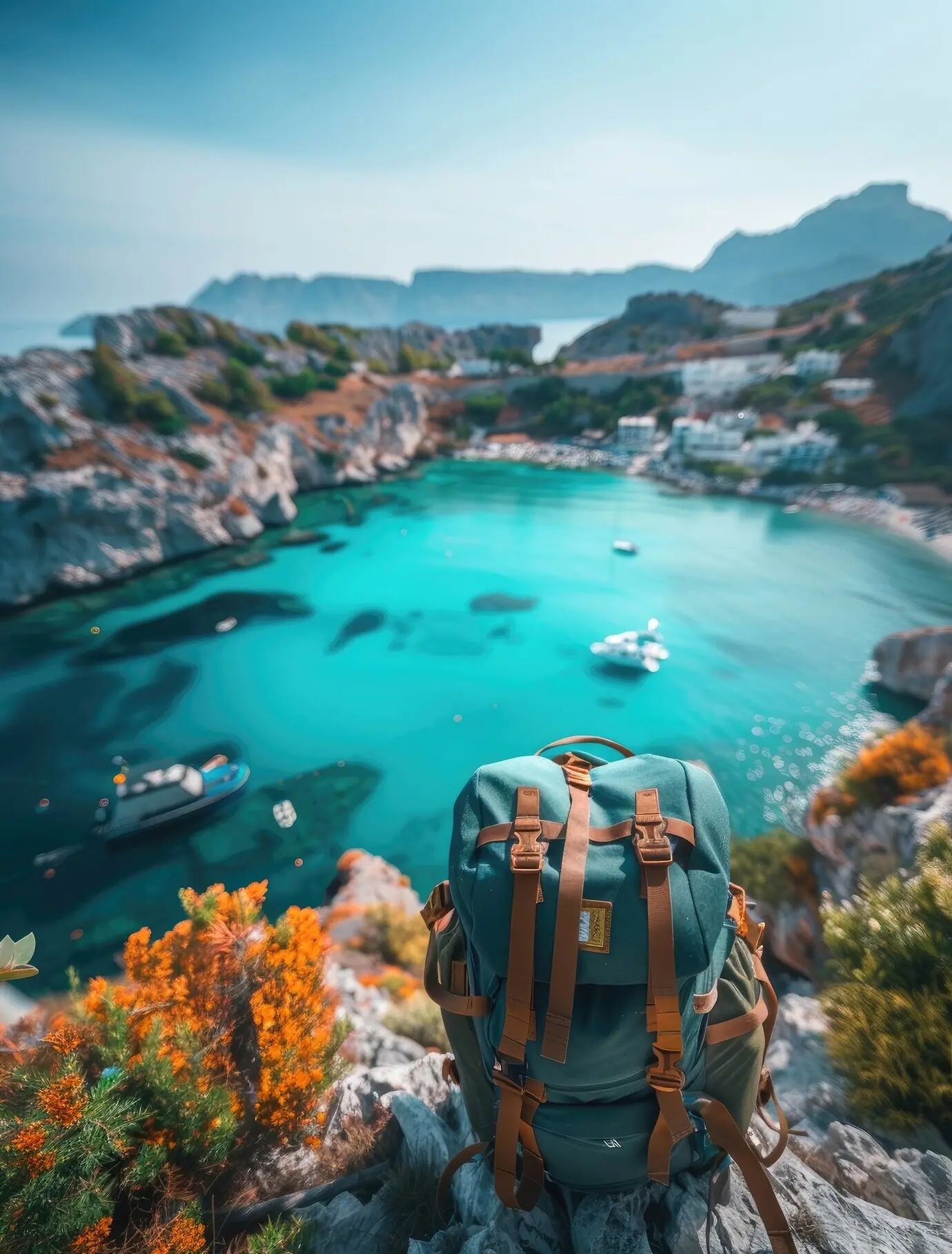 Blick auf die wichtigsten Dinge für Reisen und Abenteuer