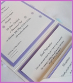 Blossom handmade wedding invitation