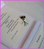 Dulcie handmade wedding invitation