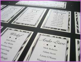 Sparkle table plan in black and white