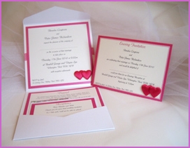 True Love pocket and A6 invitations